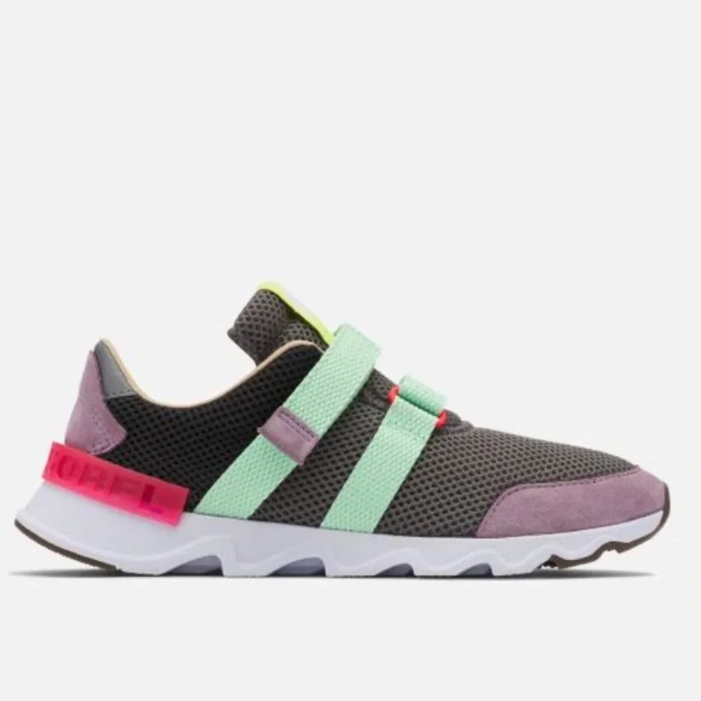 Sorel Women's Sneakers in Gray, Mint, and Purple - Picture 4 of 15